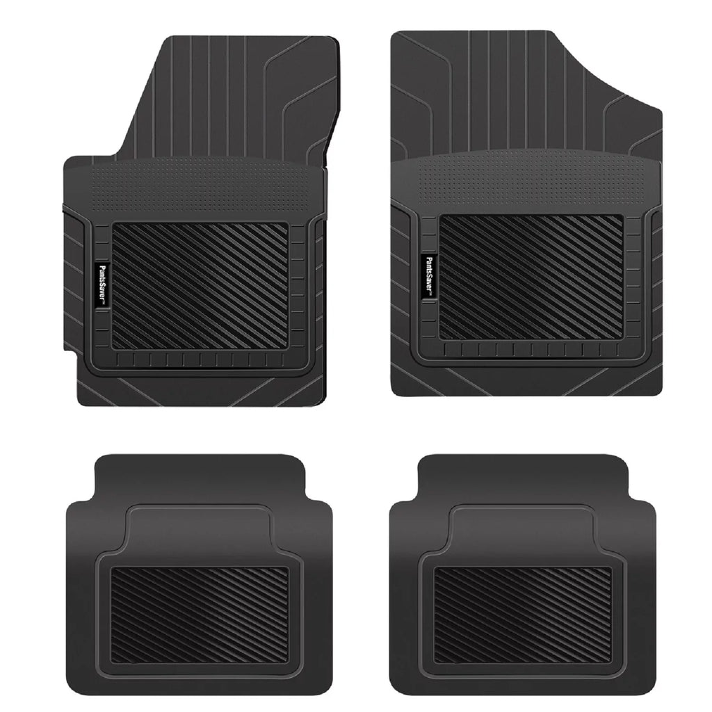 PantsSaver Custom Fit Floor Mats for Genesis GV80 2022-2023 All Environment Protection -4 Piece Set (Black)