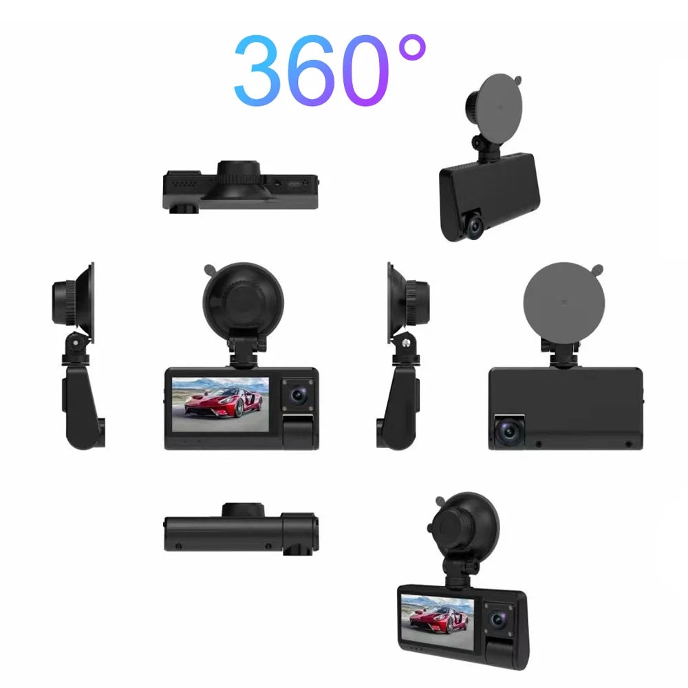 Walmeck Dash Cam, Car Camera Recorder with Touched Screen Mirror, WIFI Interconnection for Enhanced Auto Safety Monitoring