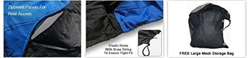 Environment Jet Ski Wrap for Yamaha Wave Runner XL 1200 Ltd 1999-2000 - Blue/Black Color - All Climate - Trailerable - Protects from Rain, Sun, and More! Includes Trailer Straps and Storage Bag