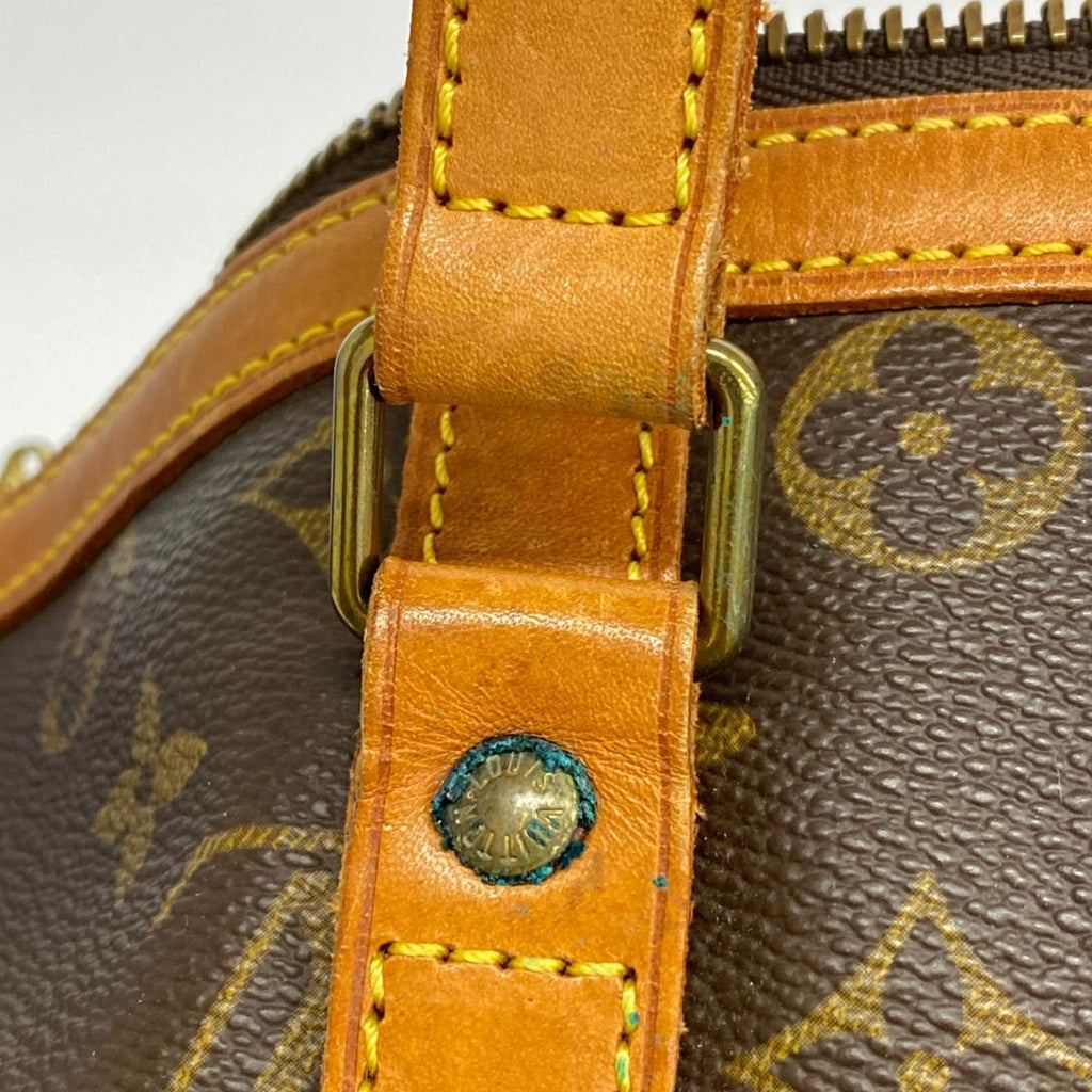 Pre-Owned Louis Vuitton Boston Bag Monogram Saxe Souple 35 M41626 Brown Men's Women's (Good)