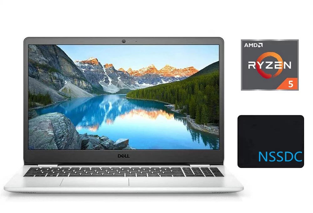 2021 Inspiron 15 3505 15.6" FHD Laptop, AMD Ryzen 5-3450U Processor, 16GB RAM, 1TB SSD, AMD Radeon Vega 8 Graphics, Webcam, HDMI, Bluetooth, Windows 10, White, with NSSDC Mousepad
