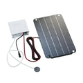 SunniMix Solar Air Pump,Aquarium Air Pump Oxygenator Silent Eco Friendly,6V Solar Pond Aerator Solar Powered Pond Pump for Hydroponics