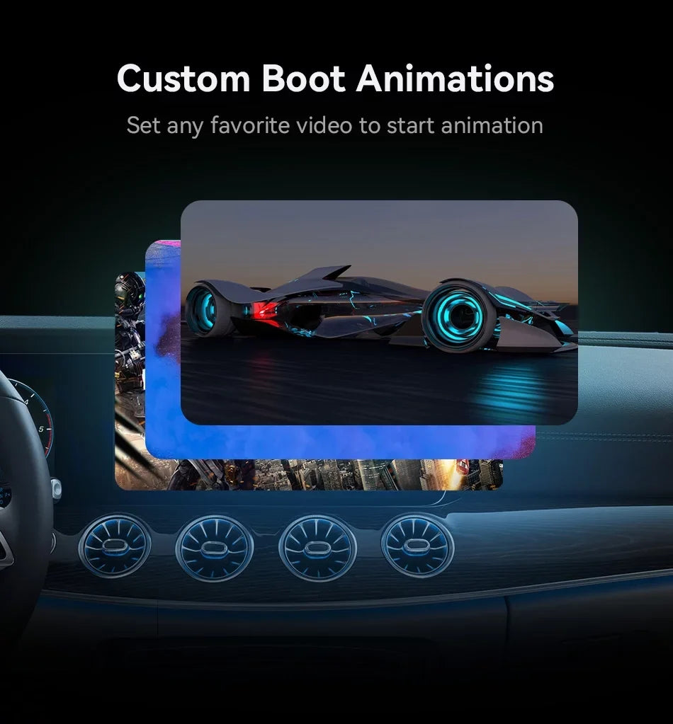 Biniz Carplay AI Box Android 11, Wireless Android Auto Multimedia Video Box with Netflix YouTube HDMI Output，8 Core, 2+16G Magic Box Carplay Support 4G SIM/TF Card,for Cars with Factory Wired Carplay