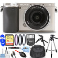 Sony Alpha a6400 Mirrorless Digital Camera w/ 16-50mm Lens - 12PC Accessory Bundle