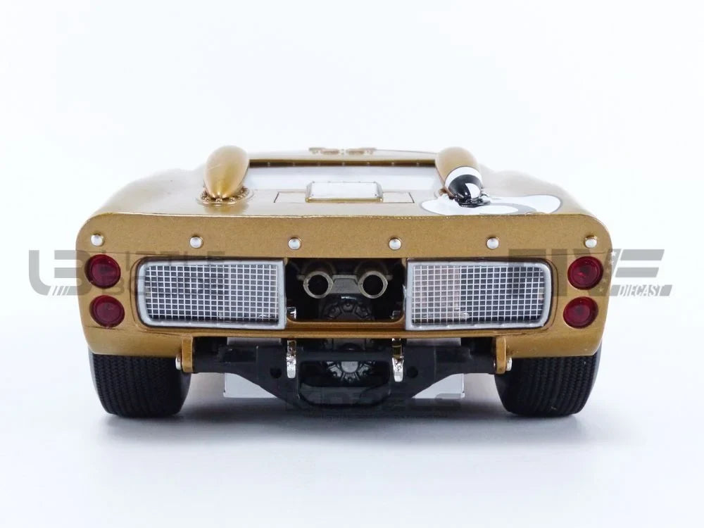 1966 Ford GT-40 MK II #5 Gold Le Mans 1/18 Diecast Model Car by Shelby Collectibles