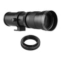 Suzicca Camera MF Super Telephoto Zoom Lens F/8.3-16 420-800mm T Mount with Adapter Ring Universal 1/4 Thread Replacement for Canon EF-Mount Cameras 80D 77D 70D 60D 60Da 50D 7D 6D 5D T7i T7s T6s T6