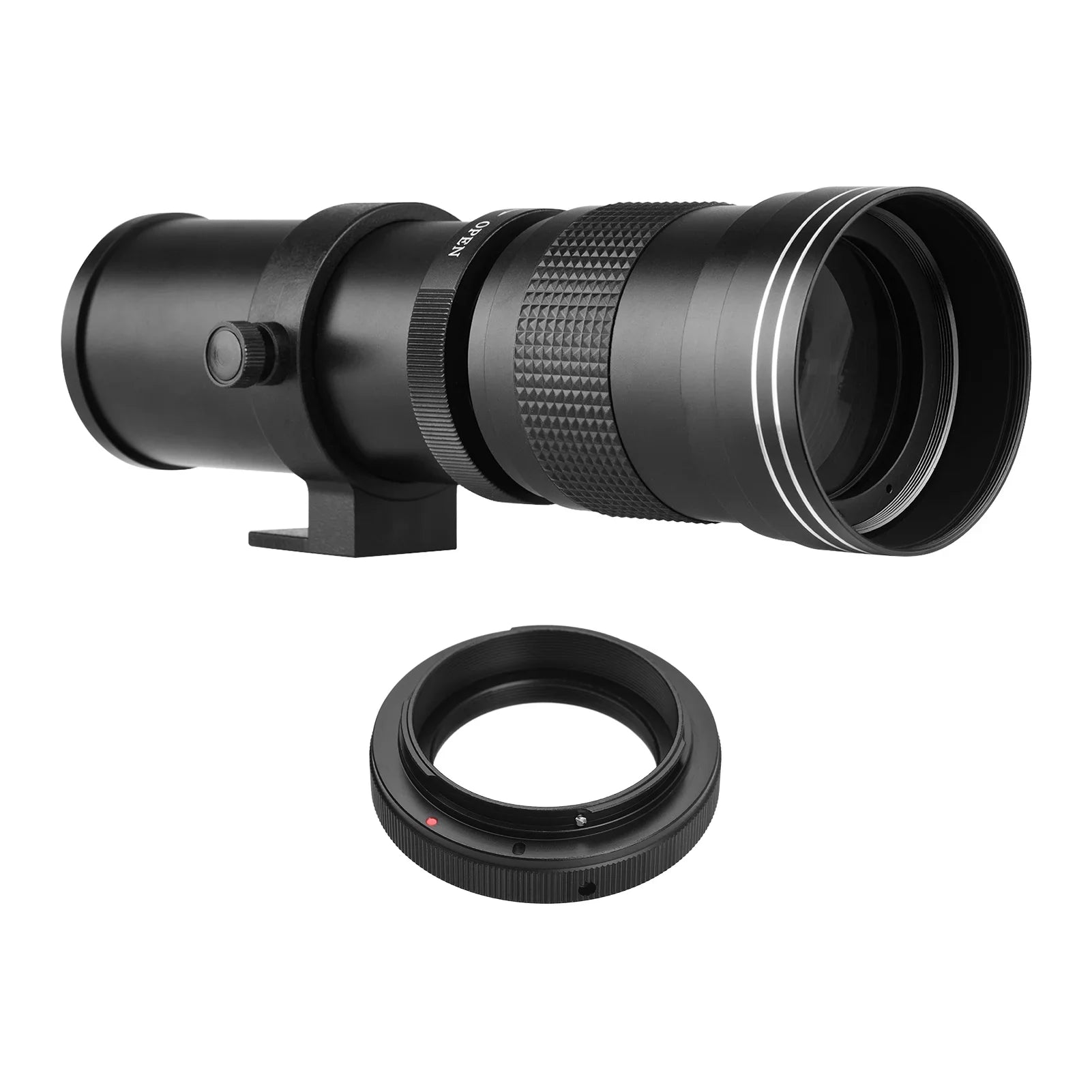Suzicca Camera MF Super Telephoto Zoom Lens F/8.3-16 420-800mm T Mount with Adapter Ring Universal 1/4 Thread Replacement for Canon EF-Mount Cameras 80D 77D 70D 60D 60Da 50D 7D 6D 5D T7i T7s T6s T6