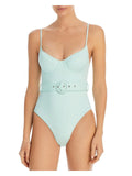 Jonathan Simkhai Womens Fastener Nylon One-Piece Swimsuit