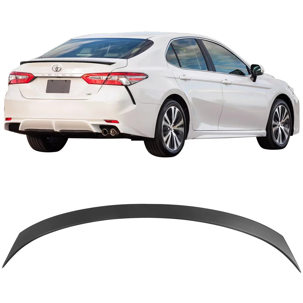 Ikon Motorsports Matching with 18-23 Toyota Camry OE Style Flush Mount Rear Trunk Spoiler Wing 2018 2019 2020 2021
