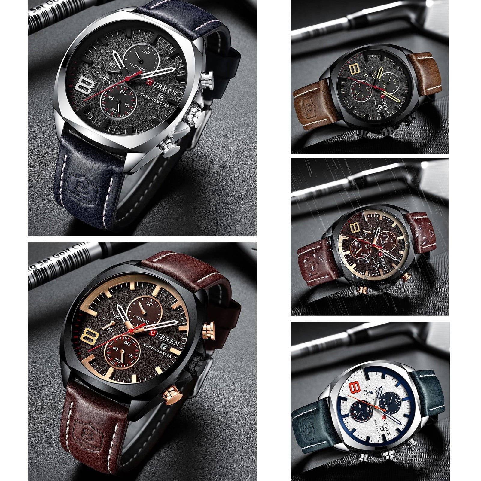 Dazzduo Wristwatches,Casual Wrist Watch Business Casual Wrist Watch Quartz Movement Men Watch Arealer