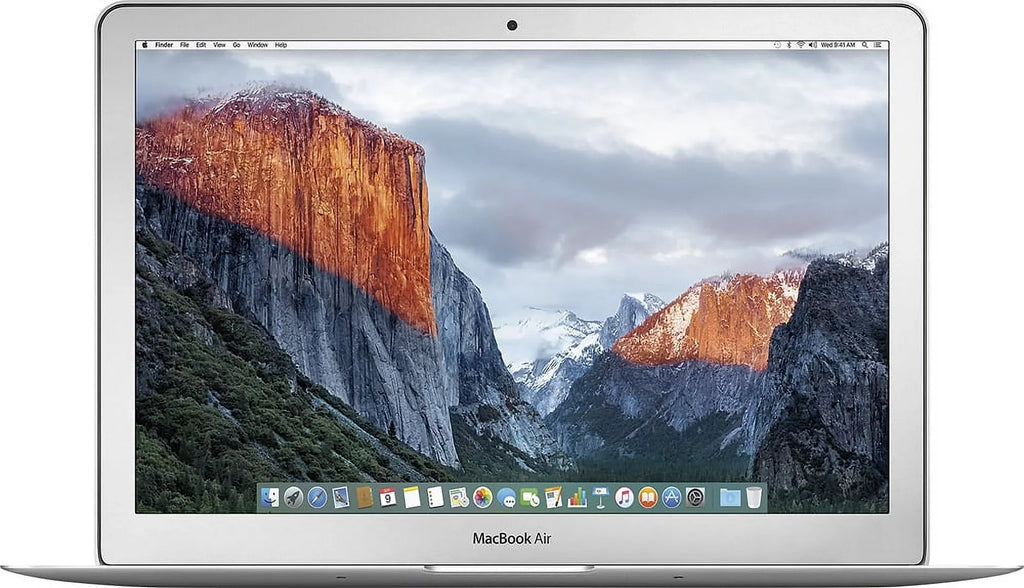 Apple MacBook Air 13-inch (i5 1.6GHz, 128GB SSD) (Early 2015, MJVE2LL/A) - Silver Bundle with Black Zipper Sleeve + Laptop Starter Kit + Cleaning Kit (Refurbished)