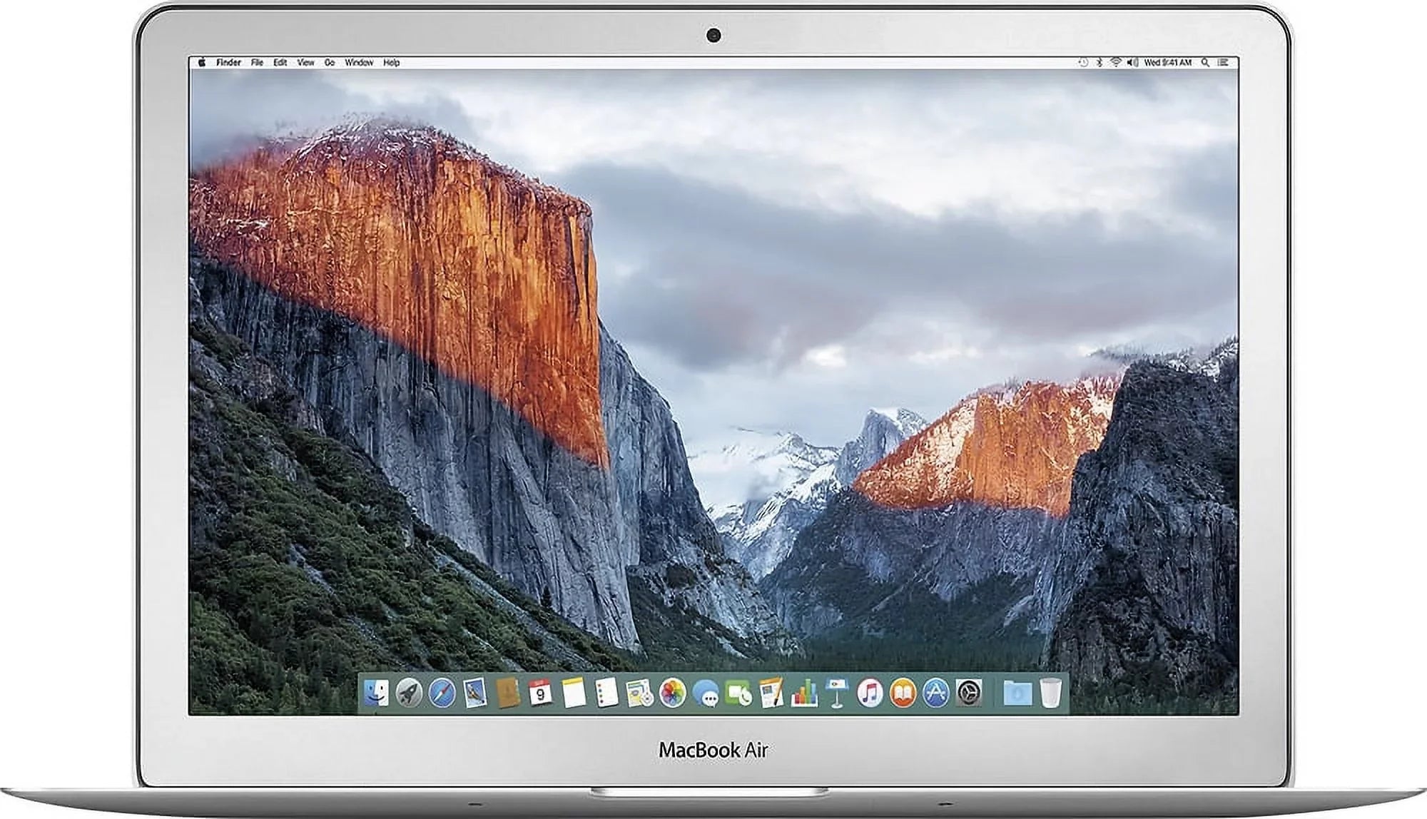 Apple MacBook Air 13-inch (i5 1.6GHz, 128GB SSD) (Early 2015, MJVE2LL/A) - Silver Bundle with Black Zipper Sleeve + Laptop Starter Kit + Cleaning Kit (Refurbished)