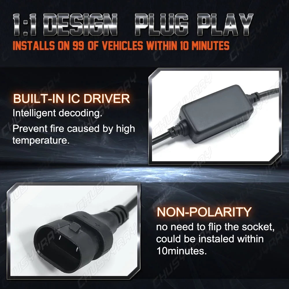 Suitable for Toyota Tacoma 2016 2017 2018 2019 2020 H11 LED Headlight High Low Bulbs Kit