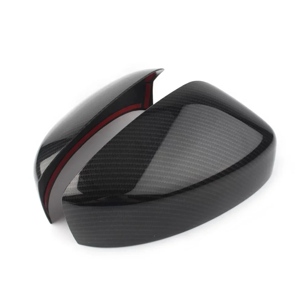 BFY Car Rearview Rear View Mirror Shield Trim For 2017 2018 2019 Mazda CX-5 ABS 2Pcs Carbon Fiber Styling