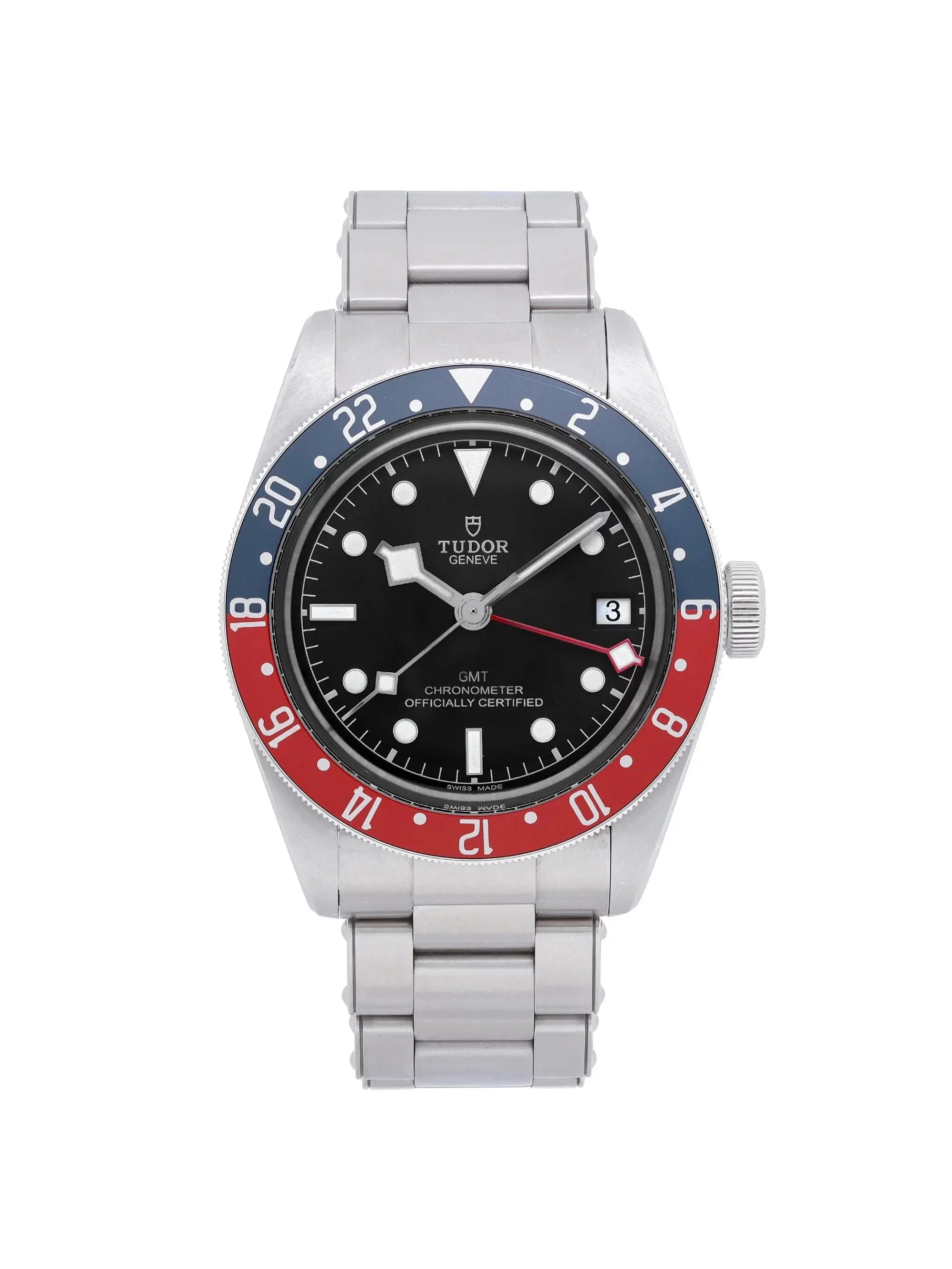 Tudor Heritage Black Bay GMT Steel Black Dial Automatic Mens Watch 79830RB