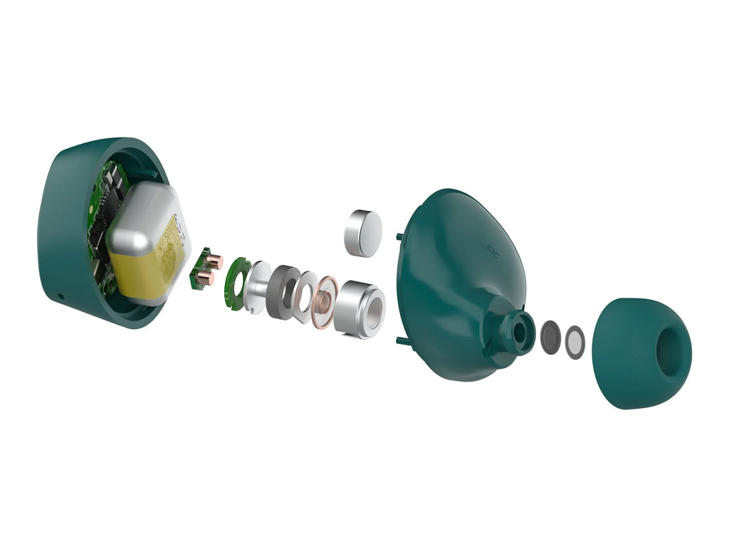 Belkin SoundForm™ Bolt, True Wireless Earbuds, Wireless Charging, IPX5 Sweat and Water Strong USB-C, Up to 28 Hours of Battery Life, iPhone, Galaxy, Pixel and More - Teal