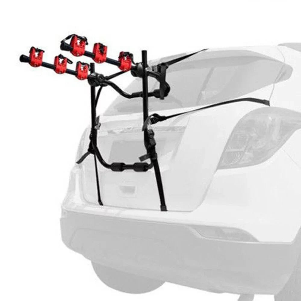 Loyalheartdy Foldable Bike Hitch Mount Rack 3-Bike Carrier Trunk Mount Rack for Car Minivan SUV Truck Max Load 44.09