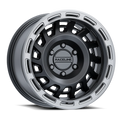 Raceline 957BS-HALO 17" Cast Aluminum Wheel, HALO SATIN BLACK W/ SILVER RING 17X8.5 6X139.7 0mm Fits select: 2015-2018 CHEVROLET SILVERADO K1500 LT, 2014 CHEVROLET SILVERADO K1500