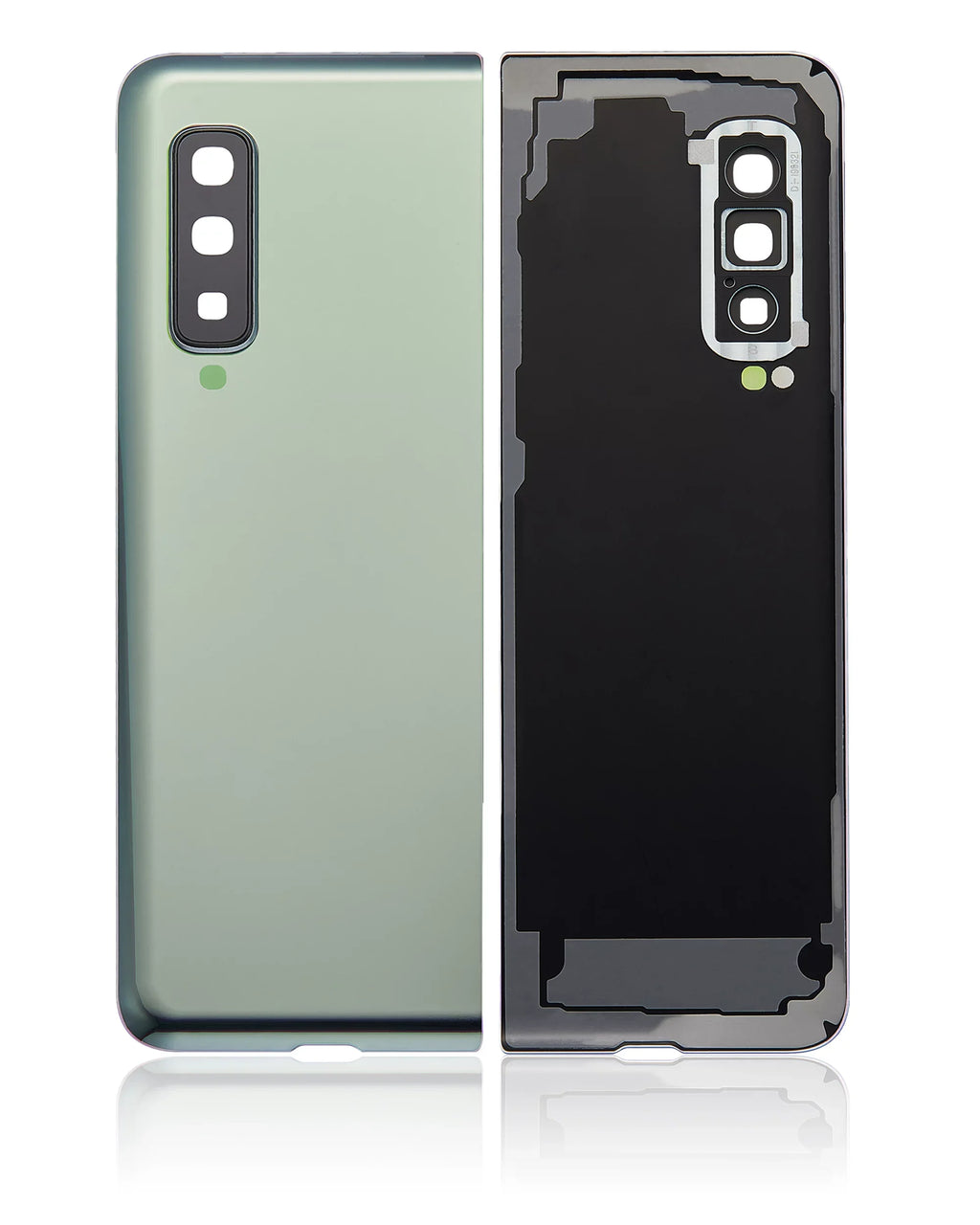 Replacement Back Protection Glass With Camera Lens Fitting For Samsung Galaxy Fold 4G (F900) (Aftermarket Plus) (Space Silver)
