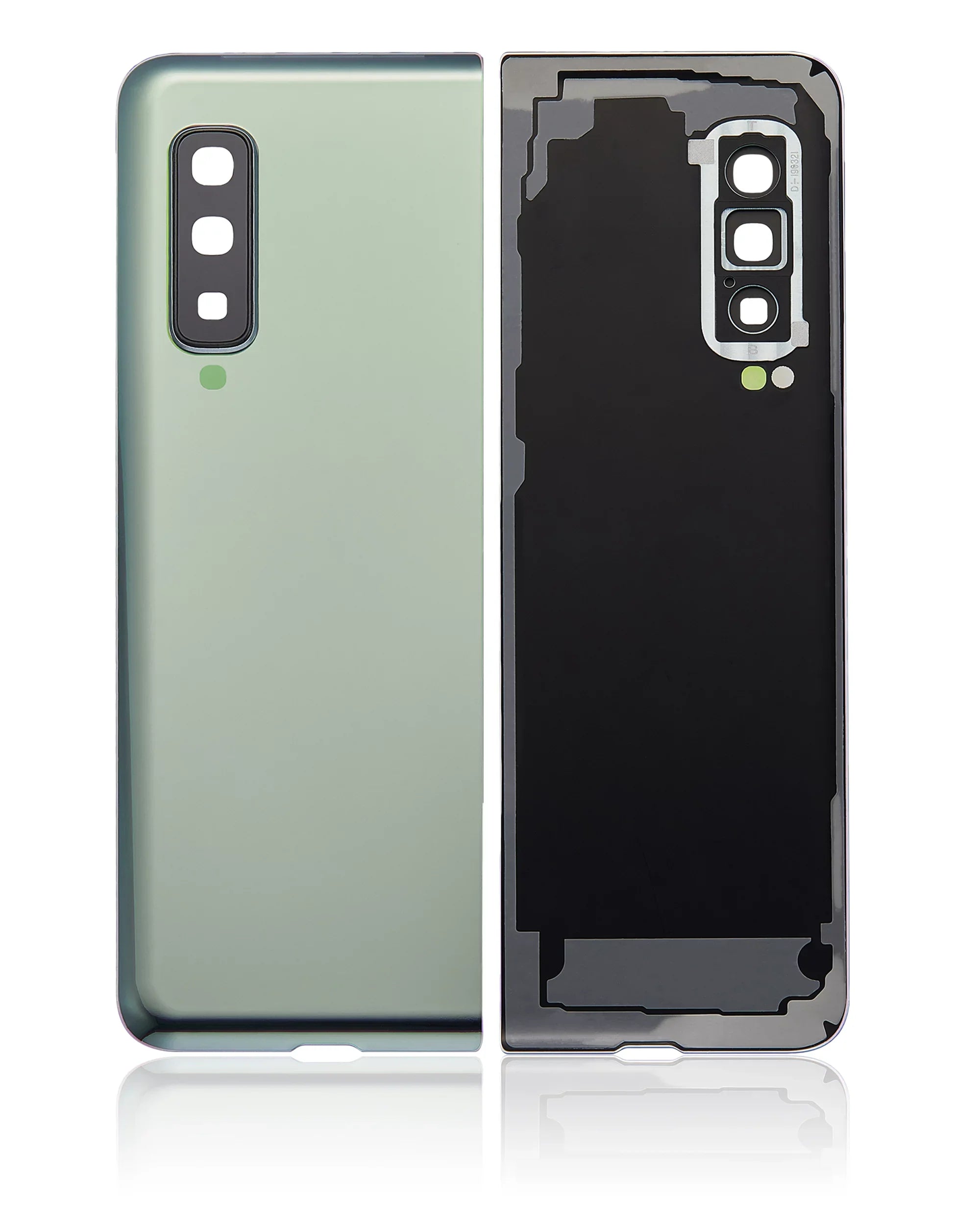 Replacement Back Protection Glass With Camera Lens Fitting For Samsung Galaxy Fold 4G (F900) (Aftermarket Plus) (Space Silver)
