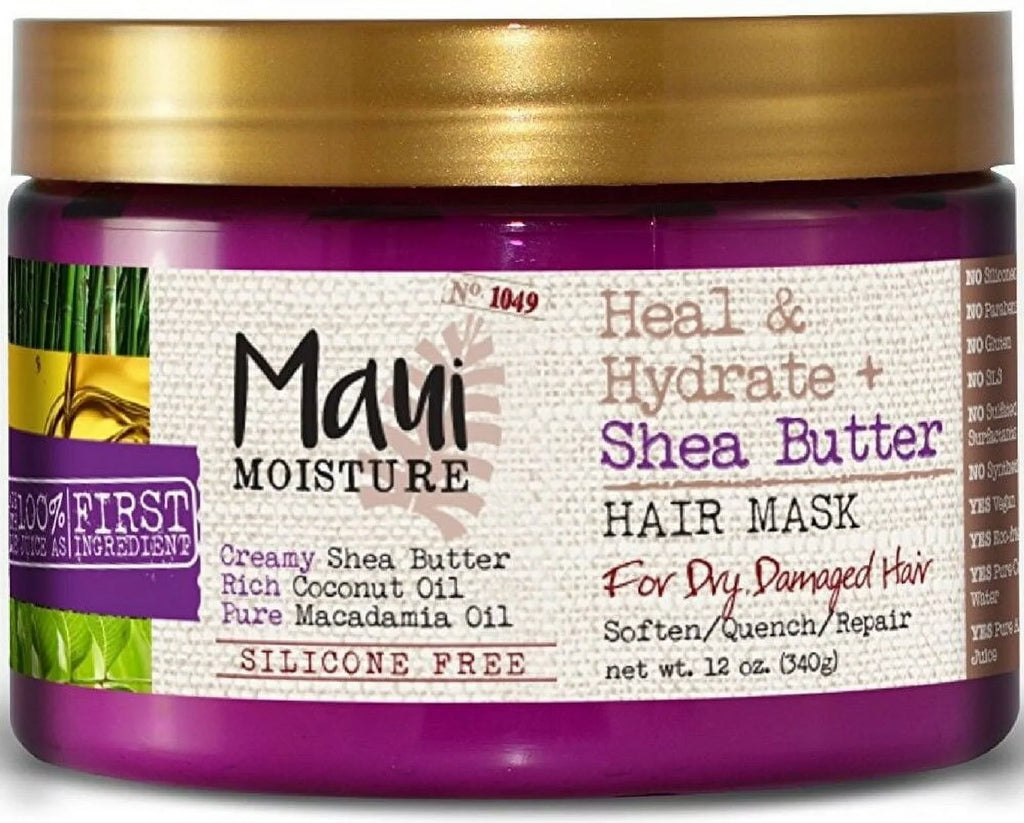 Maui Moisture Heal & Hydrate + Shea Butter Hair Mask 12 oz (Pack of 3)