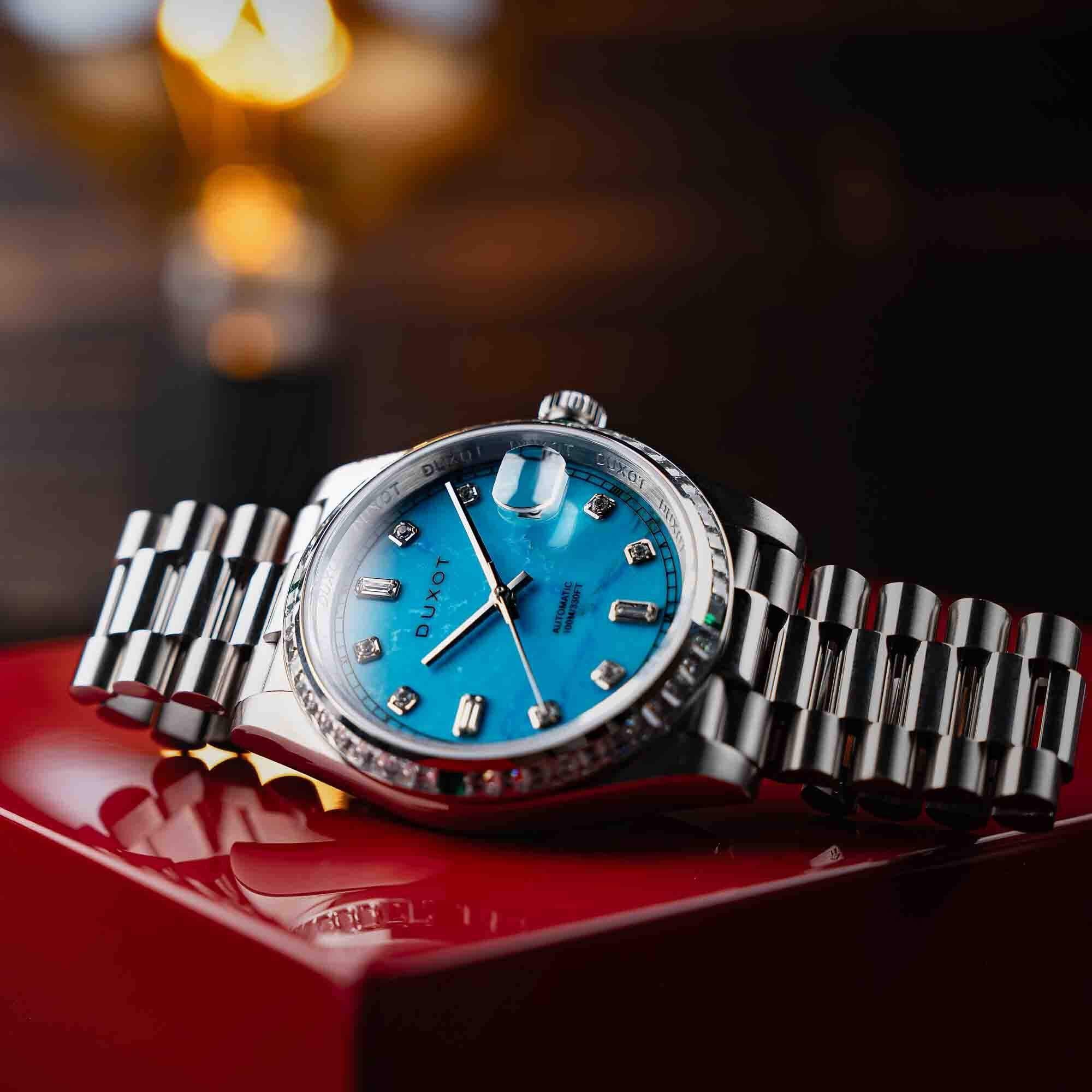 Duxot Serenata Rainbow Diver Automatic Turquoise Limited Edition