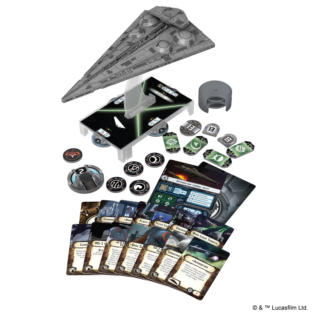 Star Wars Armada: Interdictor Class Star Destroyer Expansion Miniature Game for ages 14 and up, from Asmodee