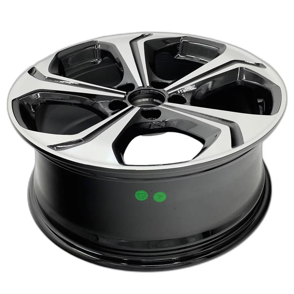 18" SET OF 4 18X7.5 Machined BLACK Wheels For 2014 2015 Honda Civic OEM Standard Replacement Rim