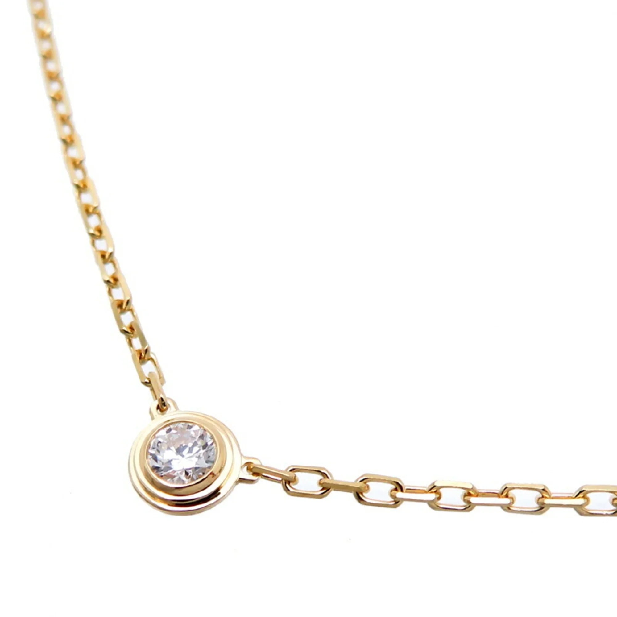 Pre-Owned Cartier 0.09ct Diamond Amour SM Ladies Necklace B7215800 750 Yellow Gold (Good)