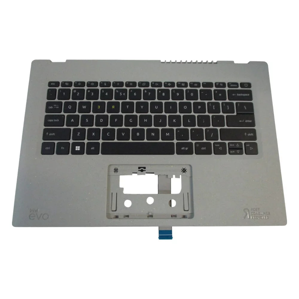 Acer Aspire Vero AV14-51 Gray Upper Case Palmrest w/ Backlit Keyboard 6B.KBMN7.030