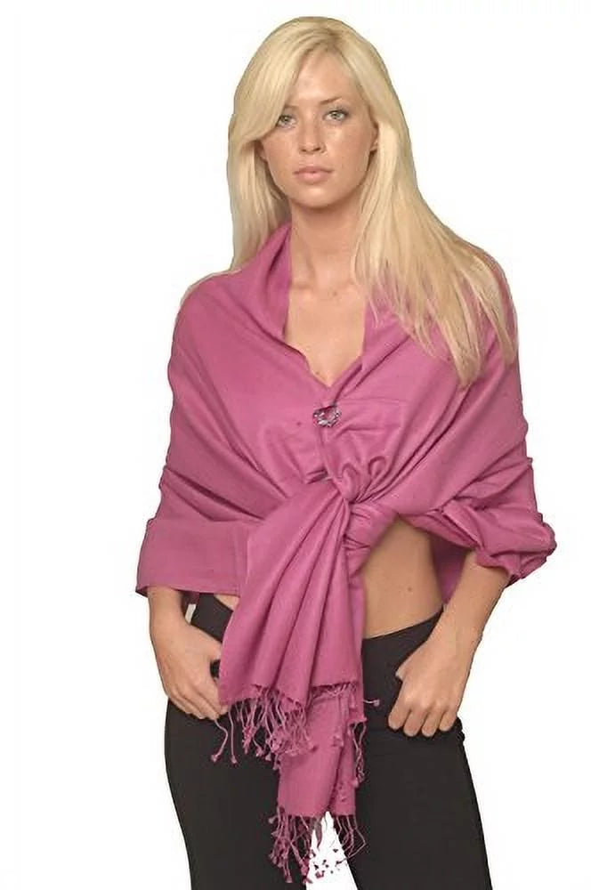 Scarf/Scarves/Shawl/Shawls/Stole/Wrap/Pashmina Scarf/Pashmina Shawl/Cashmere/Cashmere Scarf/Wool/Silk (Raspberry Sorbet)