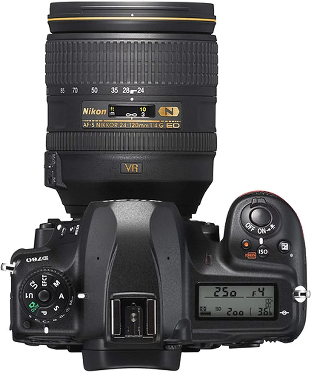 Nikon D780 DSLR Camera with 24-120mm VR and 70-300mm VR Lenses + 32GB Card, Tripod, Flash, and More 19pc Bundle