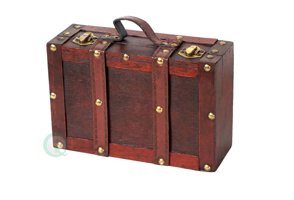Old-fashioned Small Suitcase with Straps