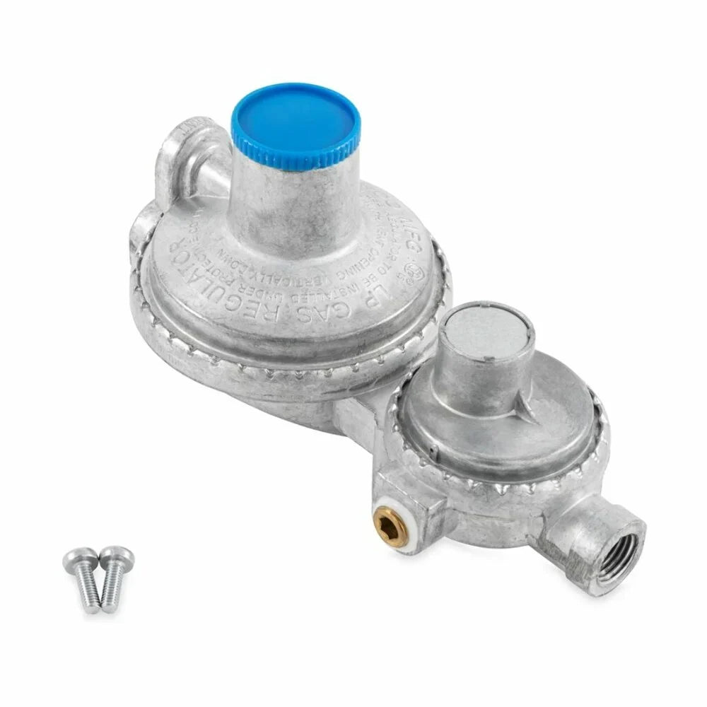 Camco Vertical 2-Stage RV Propane Regulator - Silver (59313)