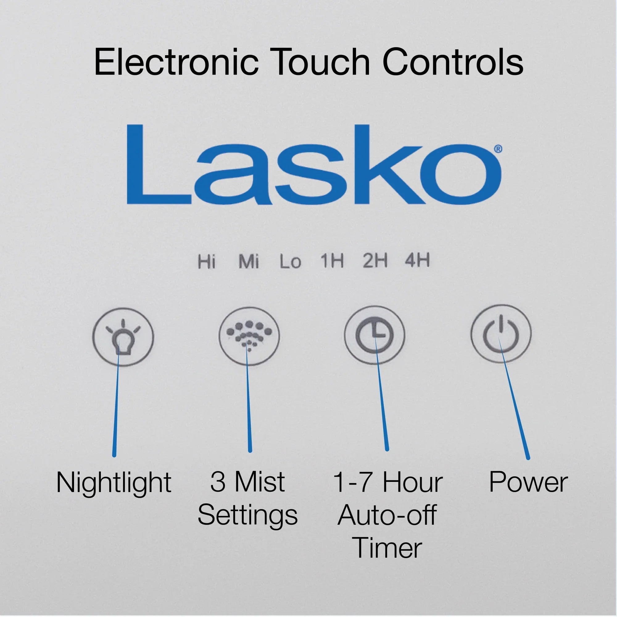 Lasko 0.92 Gallon, 18-Hour Cool Mist Ultrasonic Humidifier with Timer, 370 Sq. ft., UH250