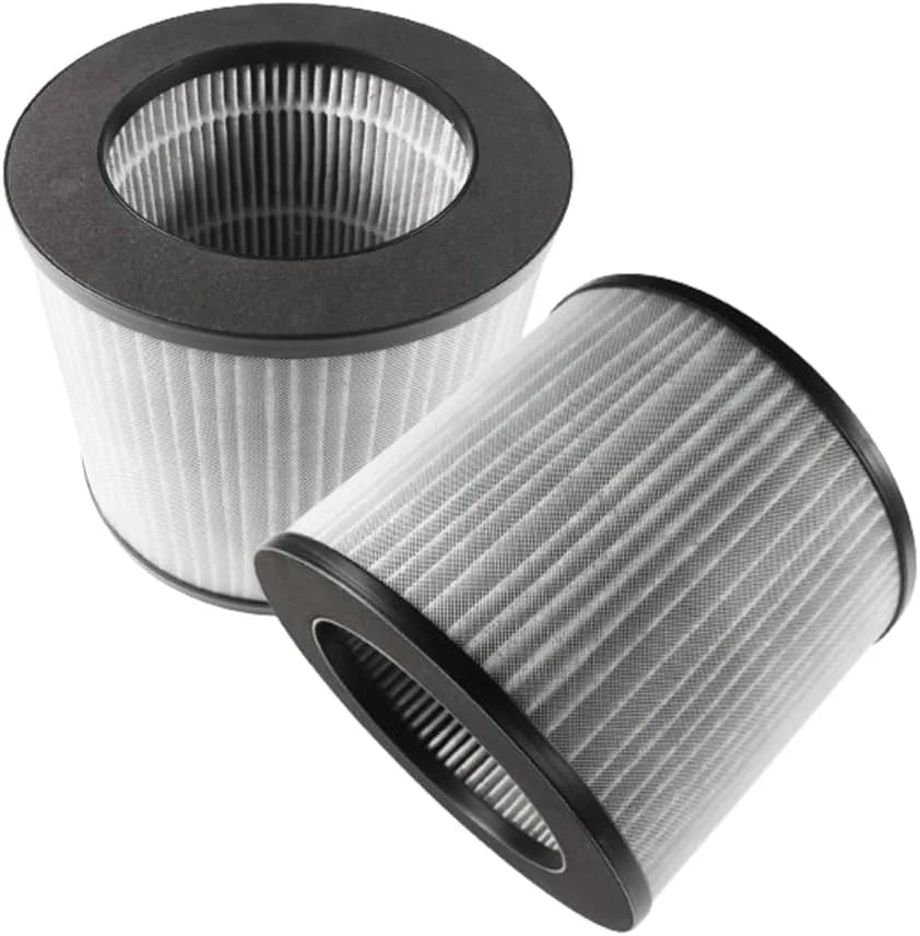 HQRP 2-Pack 2801 Replacement Filter Matching with Bissell MyAir Personal Air Purifier 2780A 2780B 2780P 27809 3329, 3-in-1 HEPA Activated Carbon Filter