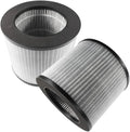 HQRP 2-Pack 2801 Replacement Filter Matching with Bissell MyAir Personal Air Purifier 2780A 2780B 2780P 27809 3329, 3-in-1 HEPA Activated Carbon Filter