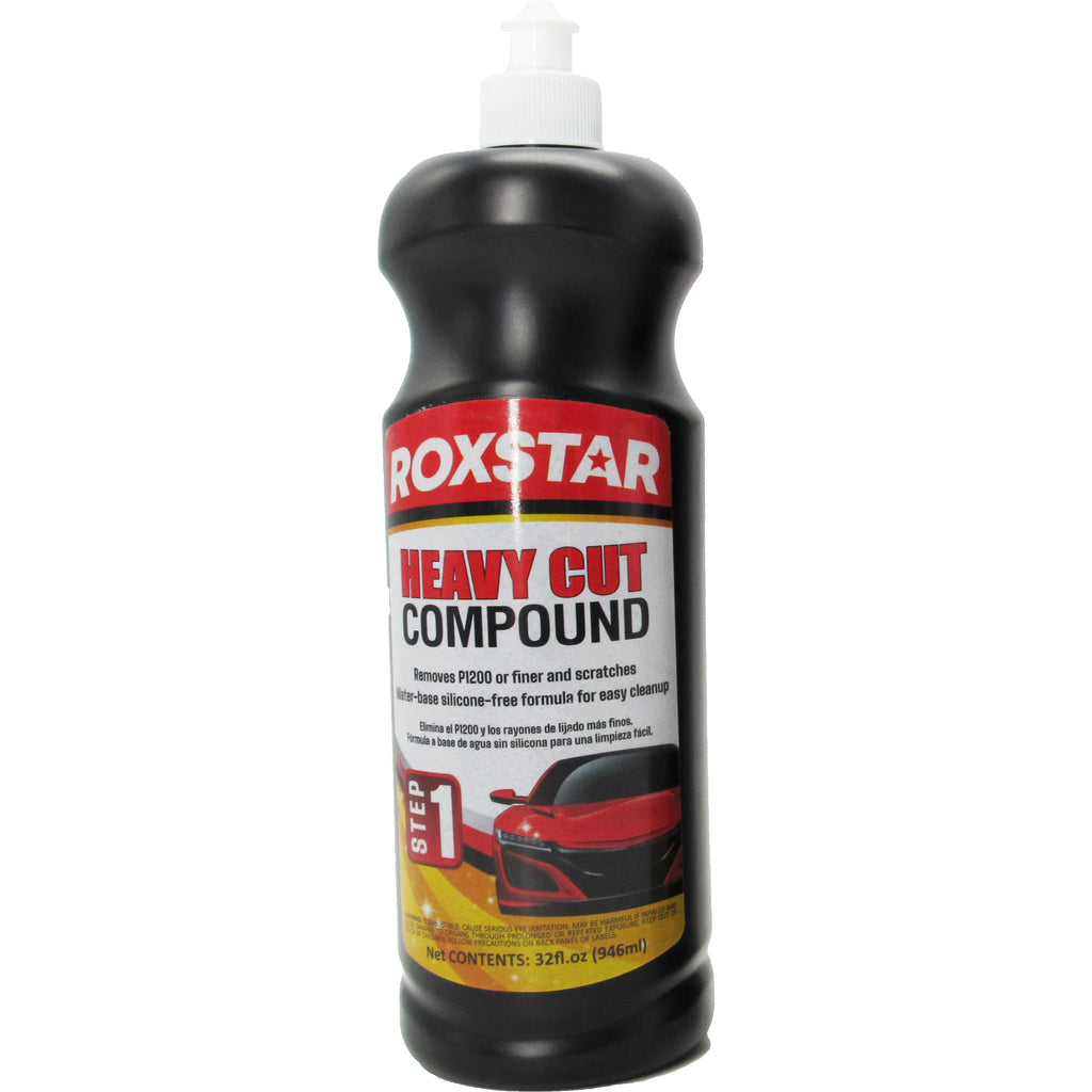 Heavy Cut Compound 1200 - Step 1, Medium Cut Polish 2000 - Step 2, Super Finish 3000 - Step 3
