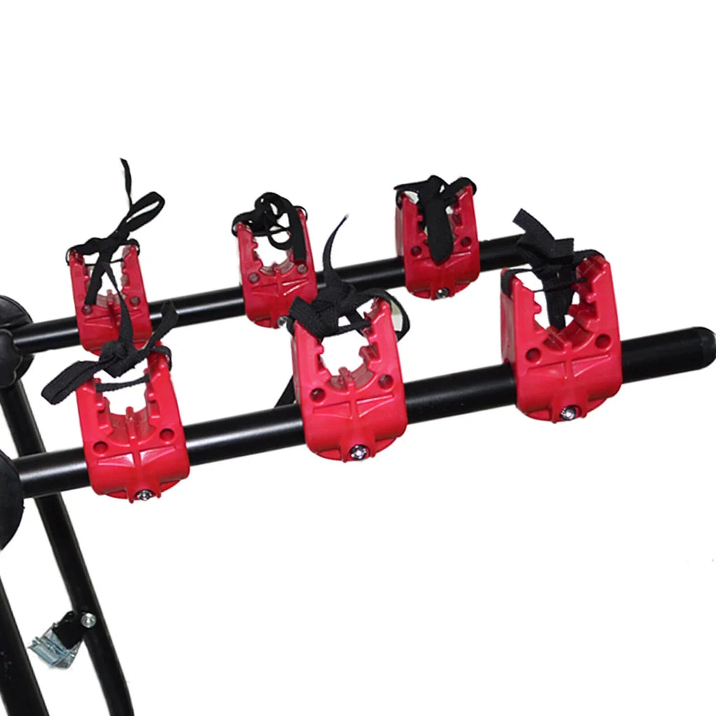 Loyalheartdy Foldable Bike Hitch Mount Rack 3-Bike Carrier Trunk Mount Rack for Car Minivan SUV Truck Max Load 44.09