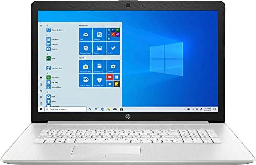 HP 2021 17.3" FHD IPS Laptop Computer 11th Quad Core i5-1135G7, 16GB RAM 256GB SSD, Iris Xe Graphics, USB-C Webcam WiFi HDMI Windows 10 S Silver+GOLDOXIS Card