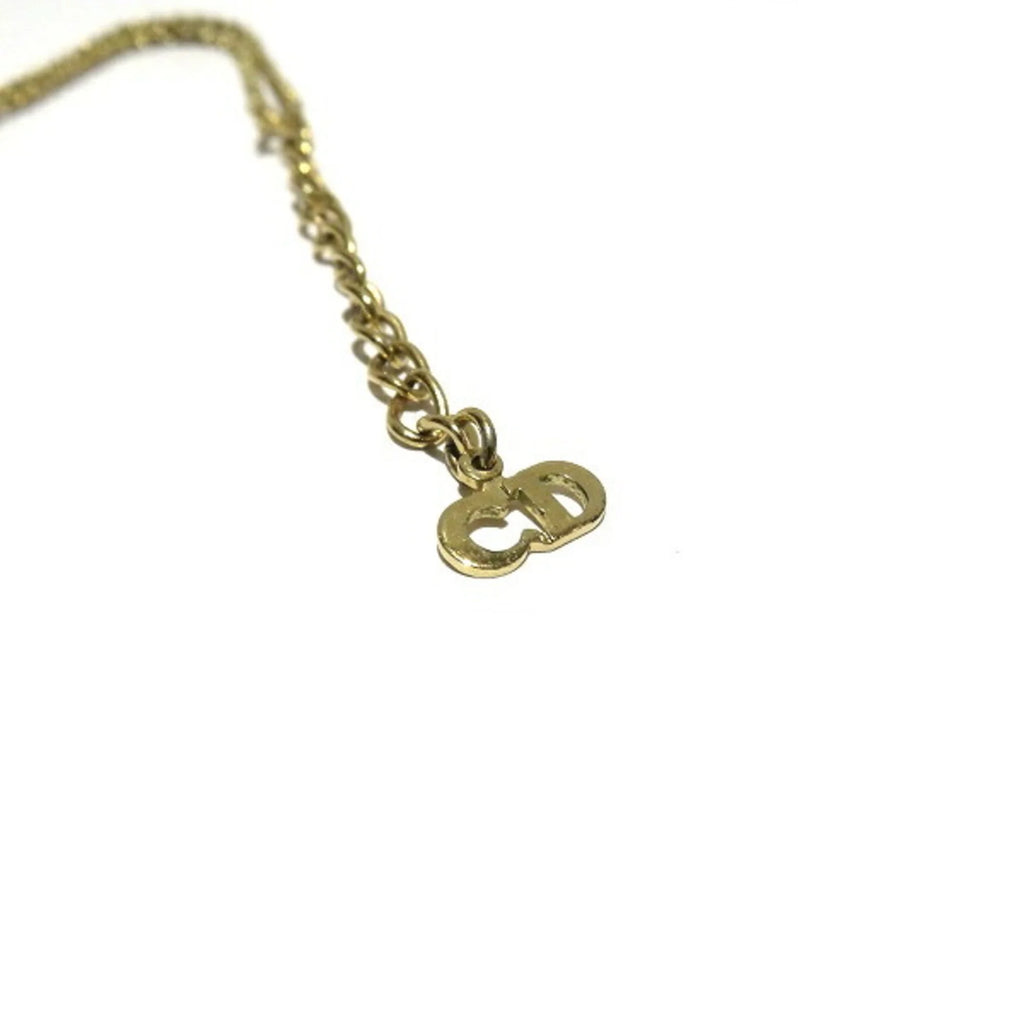 Pre-Owned Christian Dior Heart Motif Gold Accessory Necklace for Women (Good)