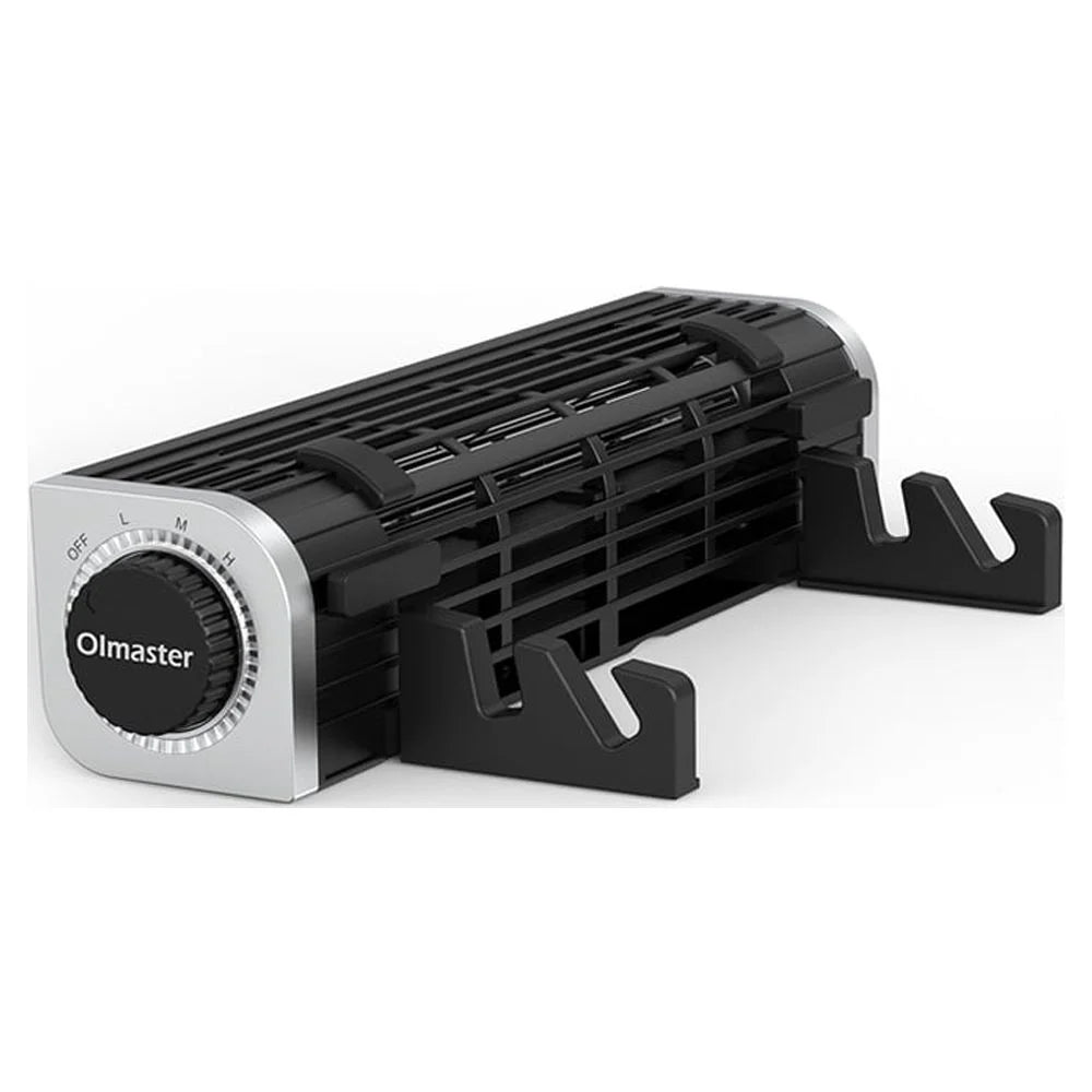 Olmaster CF-1691 USB Cooling Fan Laptop Pad Stand Fan Notebook Computer Phone Cooler Horizontal Fan Bracket Black