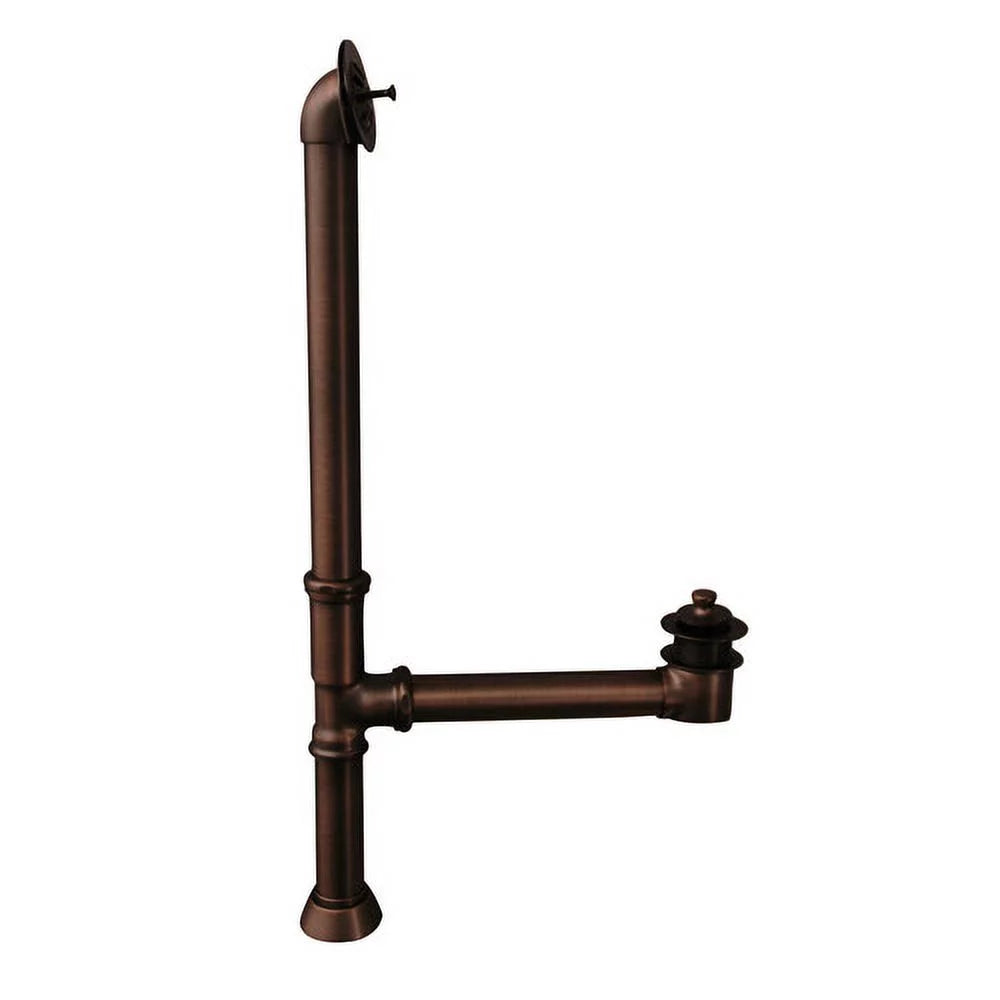 TKCTRN60-ORB4 Tub Kit 60 CI Roll Top Shower Rd Filler Supplies Drain-Oil Rubbed Bronze
