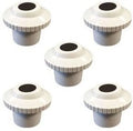 Pool And Spa Eyeball Jet Inside Fitting 1" Hydrostream 1.5" - 5 In A Package White Adjustable