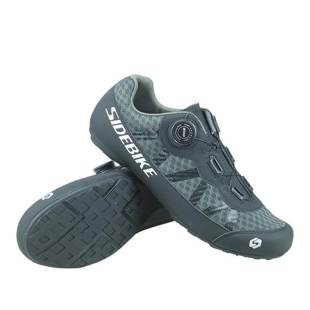 Optimal Women Men Sports Shoes Bike Biking Running Hiking Adults - Gray, 44