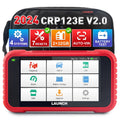 LAUNCH CRP123E V2.0 Obd Car Diagnostic Scanner Check Engine Fault Code Reader with Oil Reset, Brake Reset, Injector Reset, Battery Test, DPF Reset