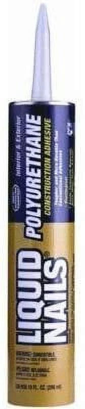 Liquid Nails Polyurethane Construction Adhesive Cartridge 10 Oz