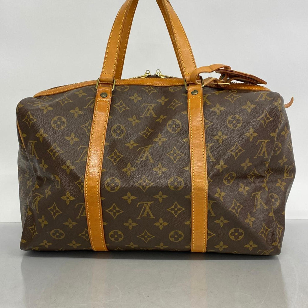 Pre-Owned Louis Vuitton Boston Bag Monogram Saxe Souple 35 M41626 Brown Men's Women's (Good)