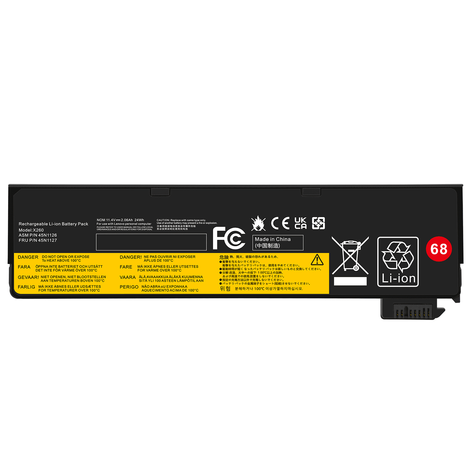 68 Battery for Lenovo ThinkPad T460,ThinkPad T460p,ThinkPad T470p,ThinkPad T550