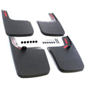 Red Hound Auto Suitable with Ford (2017-2020 F-250 F-350 Super Duty) Mud Flaps Splash Guards Front and Rear Molded 4pc Full Set (for Vehicles with OEM Fender Flares/Trim)
